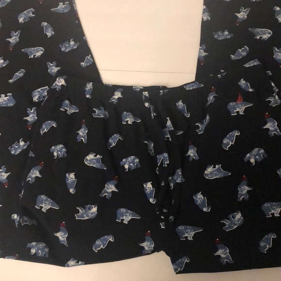 NWOT Men’s Nautica Flannel Sleepwear PJ Bottoms Size Large Polar Bears - Picture 1 of 5